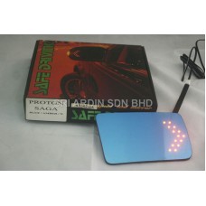 Proton Saga Iswara Blue Side Mirror w LED Signal